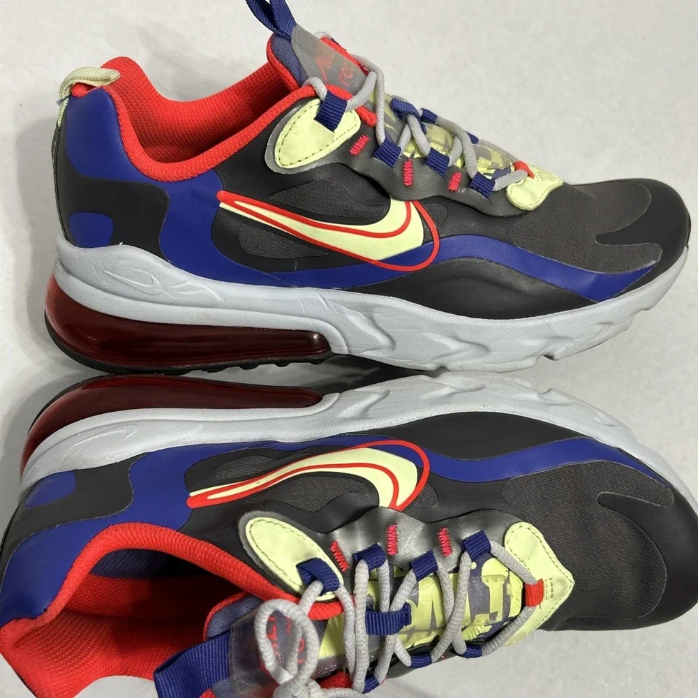 NIKE AIR MAX 270 REACT GRADE SCHOOL US Sz 5.5Y Euro 38 STYLE # CT1630-001‎
